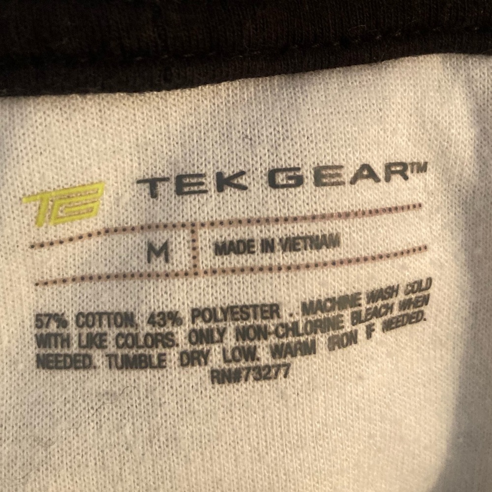 Tek Gear White & Black Front Zip Hoodie Size M - Picture 8 of 8